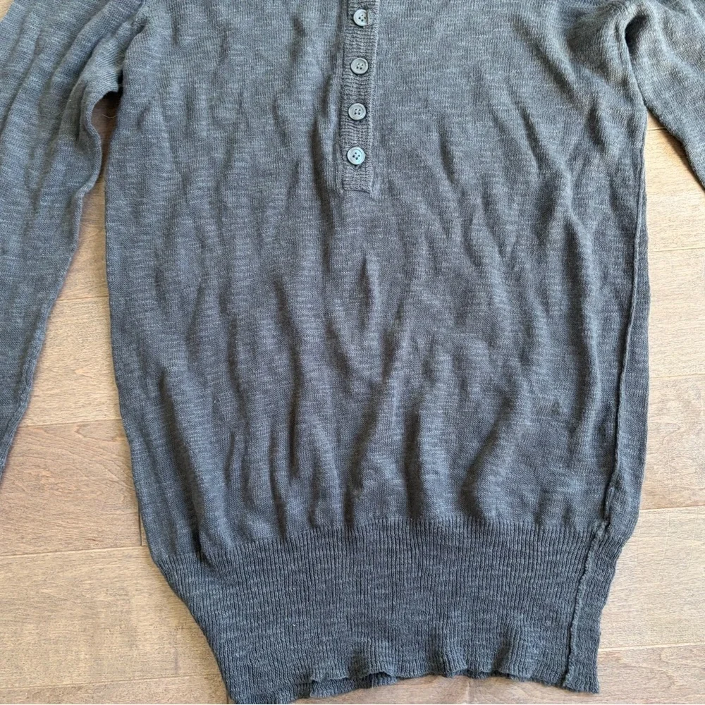 J. Crew Charcoal Button-Up Women's Sweater